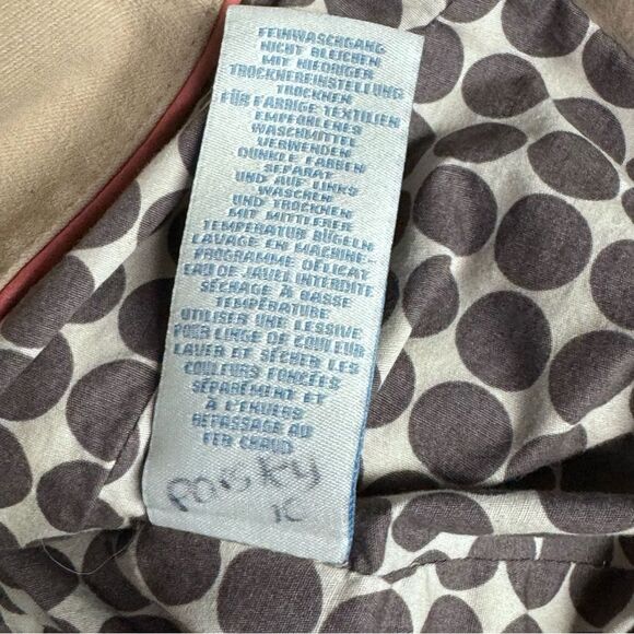 Boden Women’s camel tan Blazer jacket size 6 US elbow patches velvet like - Picture 6 of 7